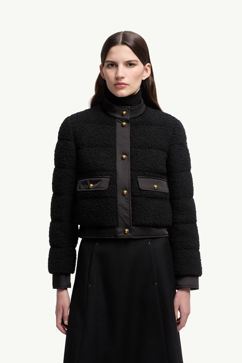 Blandy Wool Blend Bouclé Short Down Jacket 3
