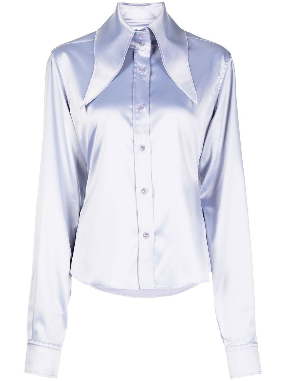 Ione oversize-collar shirt - 1