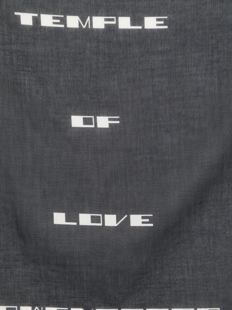 Rick Owens DRKSHDW graphic-print scarf outlook