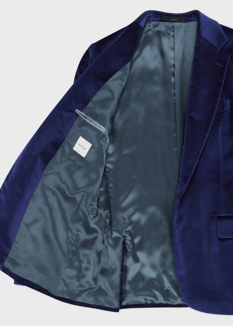 The Brierley - Dark Blue Velvet Blazer 4
