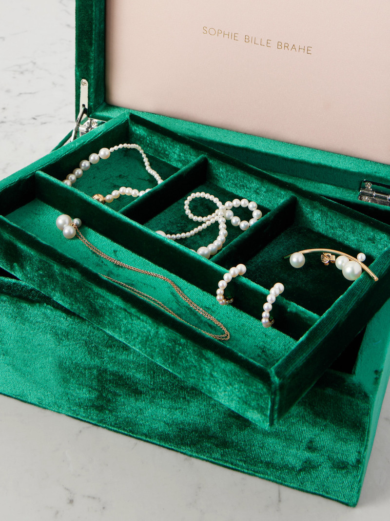 SOPHIE BILLE BRAHE Trésor Grande Velvet Jewelry Box outlook