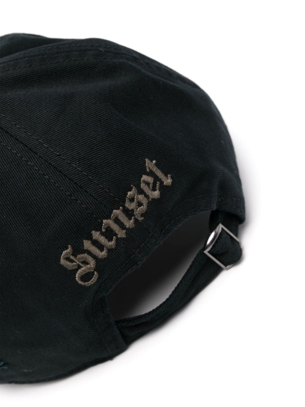 logo-patch distressed baseball cap - 2