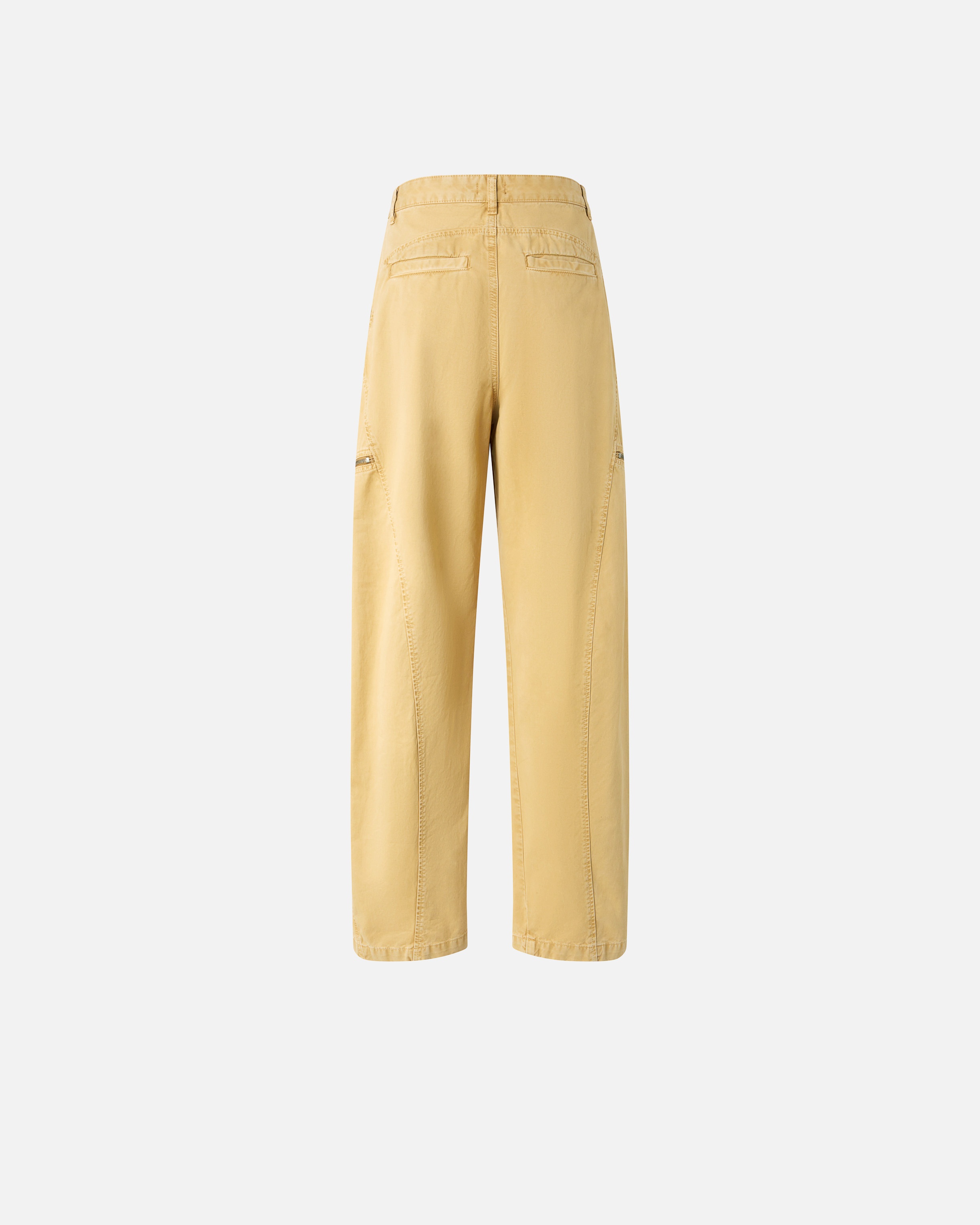 WIDE COTTON TROUSERS WITH ZIP - 2