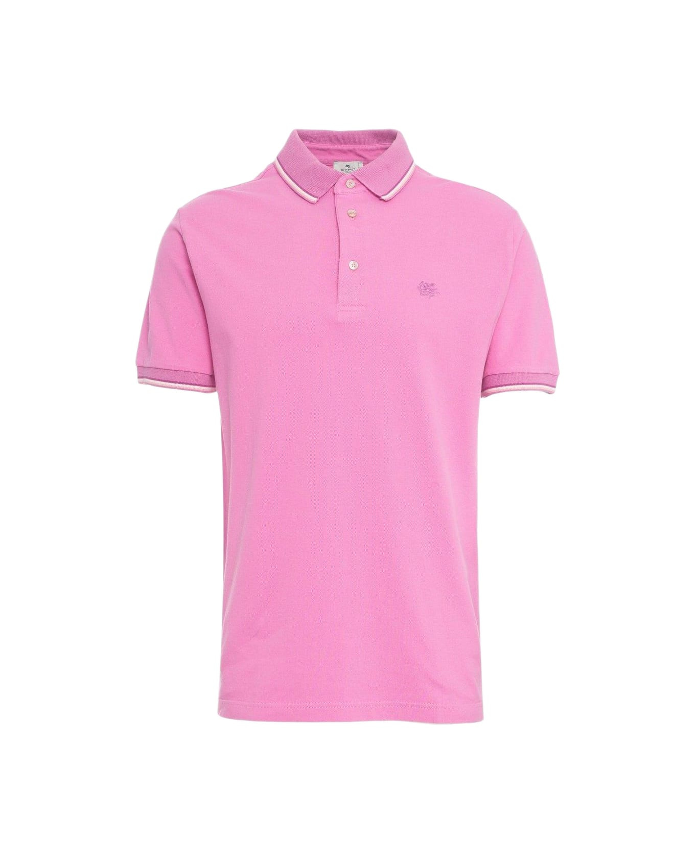 Logo Embroideried Polo Shirt - 1