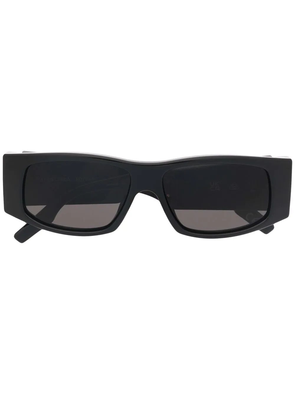 LED logo rectangle-frame sunglasses - 1