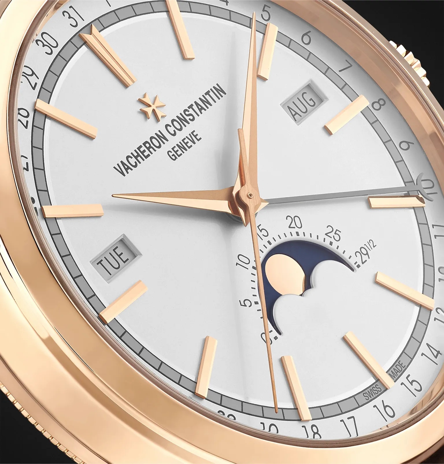 Traditionnelle Complete Calendar Automatic 41mm 18-Karat Pink Gold and Alligator Watch, Ref. No. 401 - 6