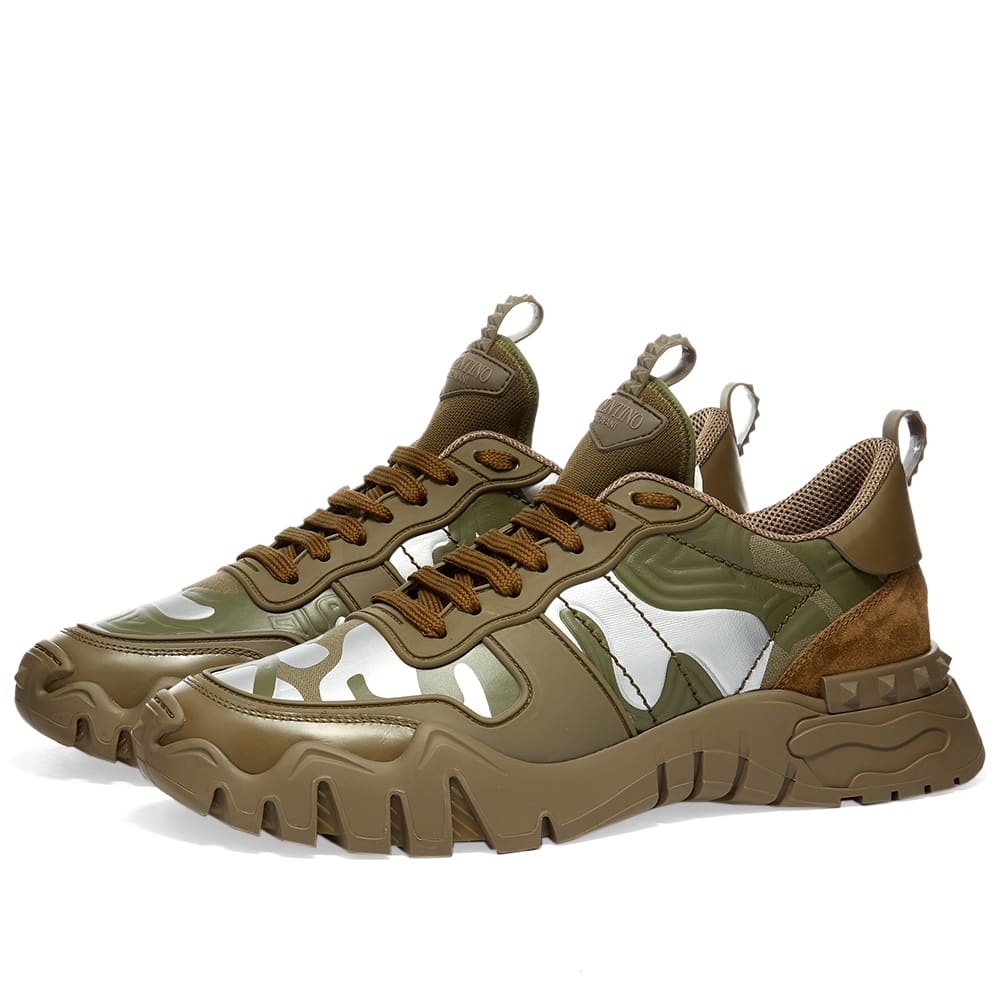 Valentino Rockrunner Plus Camo Oversize Sneaker - 1