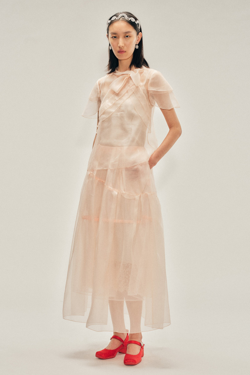 Sheer Petal Bow Sash Top 3