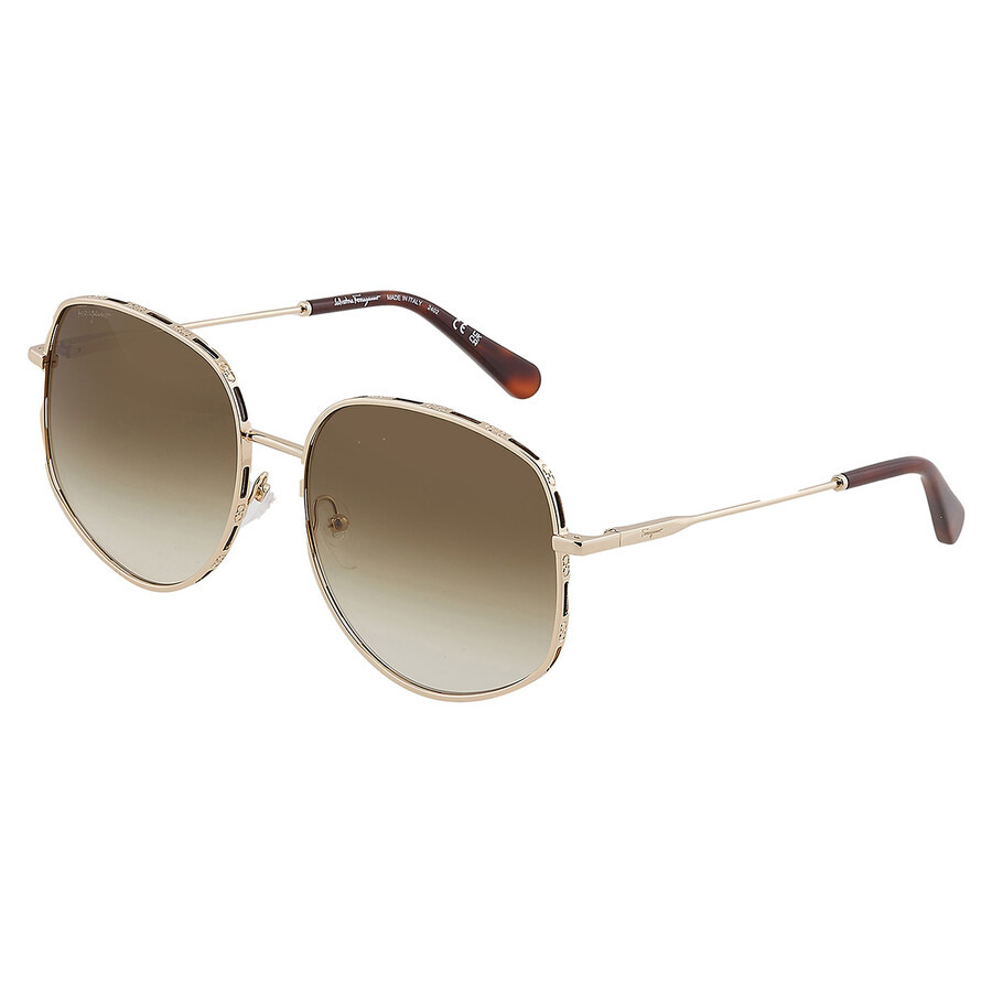 Salvatore Ferragamo Green Gradient Oval Ladies Sunglasses SF277S 723 61 - 4