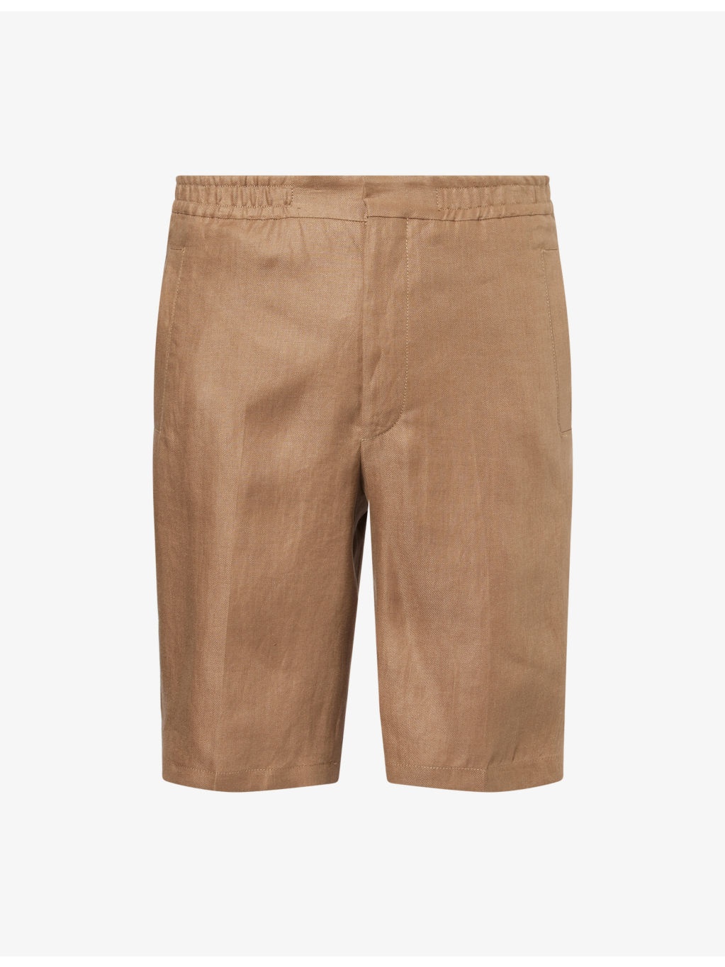 Pure Regular-Fit Linen Shorts - 1