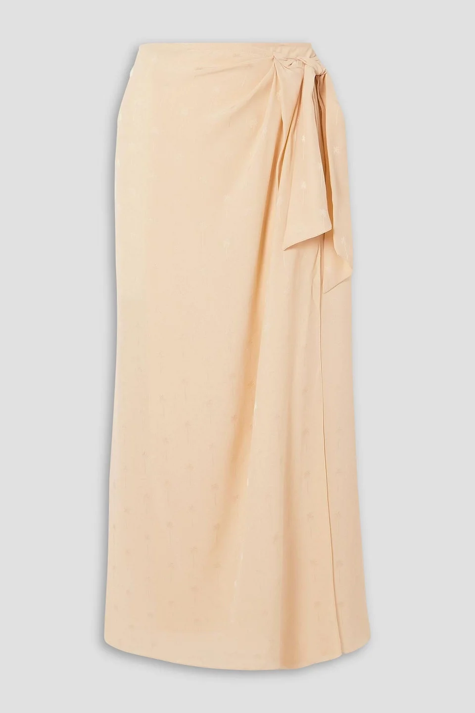 Peacemaker silk-jacquard wrap skirt - 1