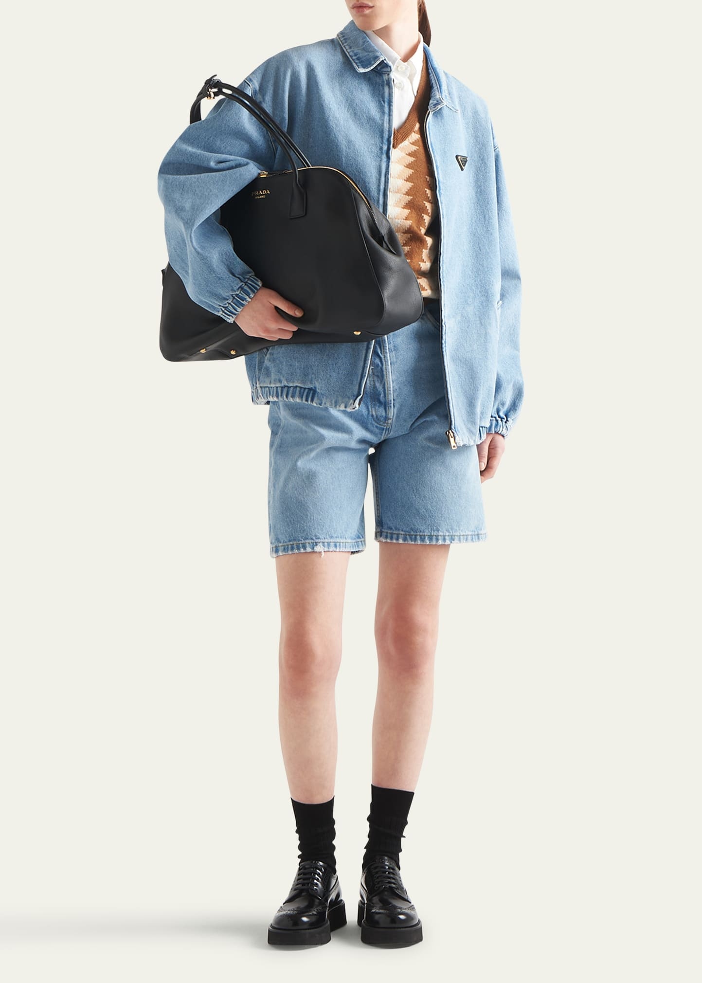Denim Bleached Loose Jacket - 2