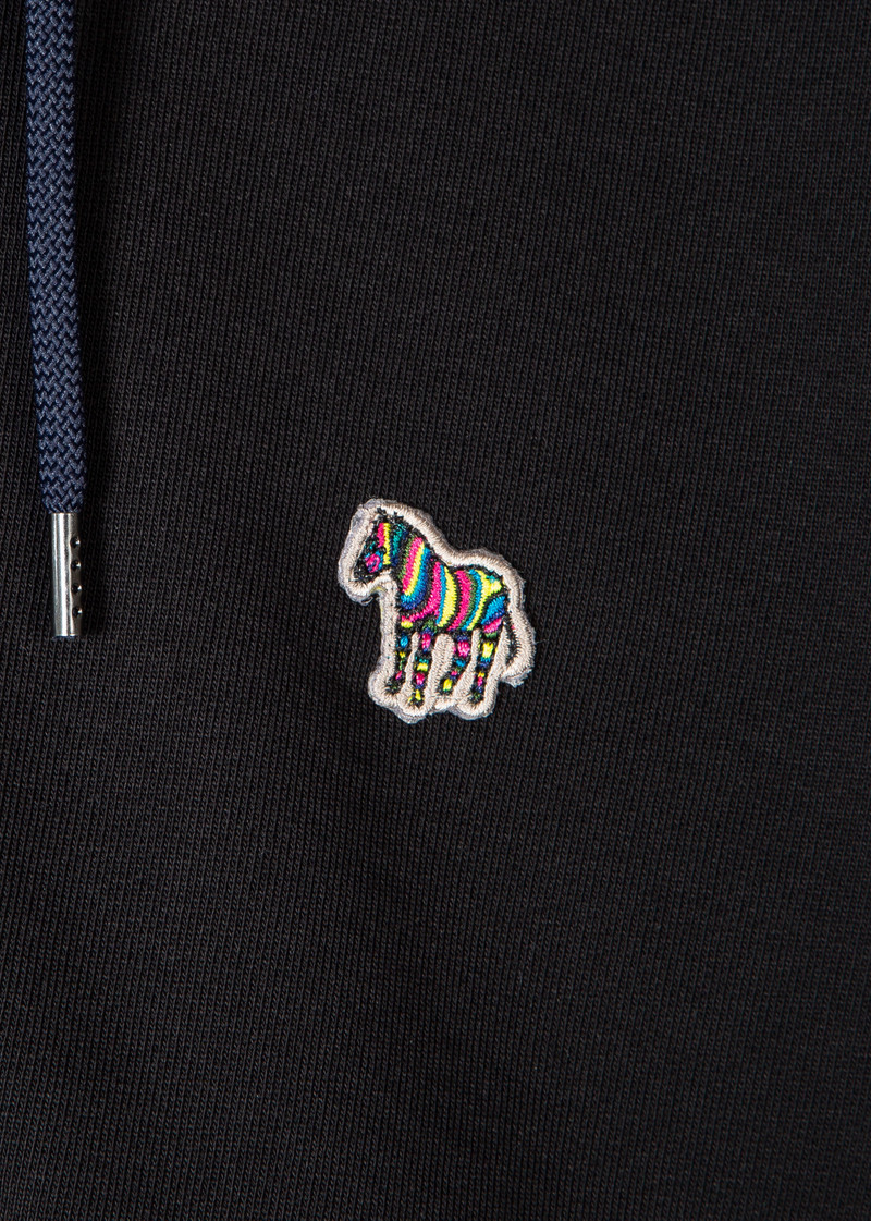 Paul Smith Black Organic Cotton Zebra Logo Hoodie & Sweatpants Set outlook