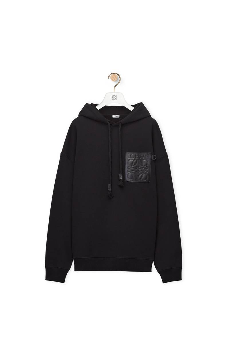 Anagram patch pocket hoodie in cotton 1