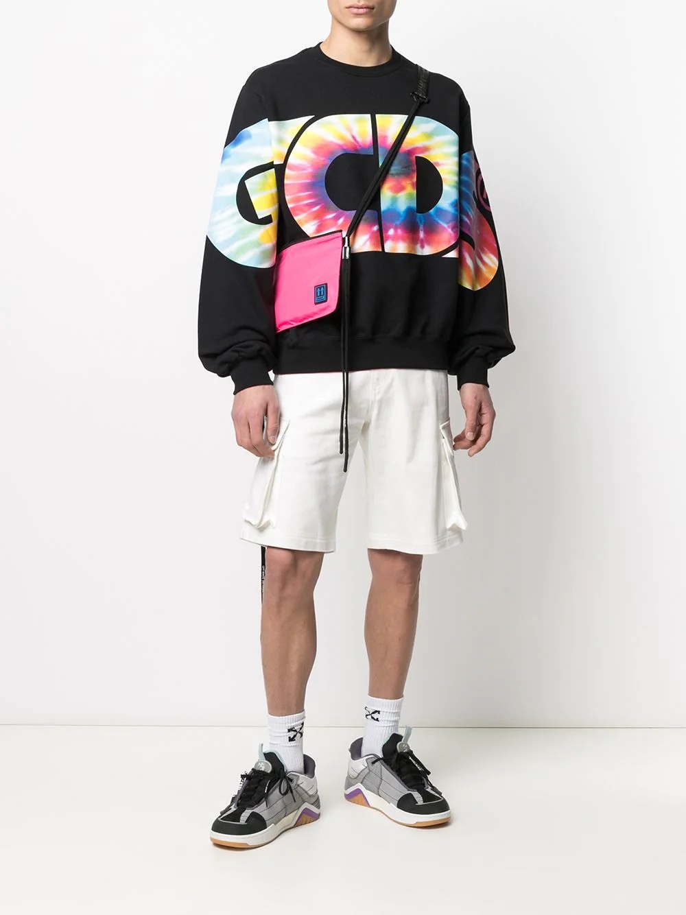 logo tie-dye print sweatshirt - 2