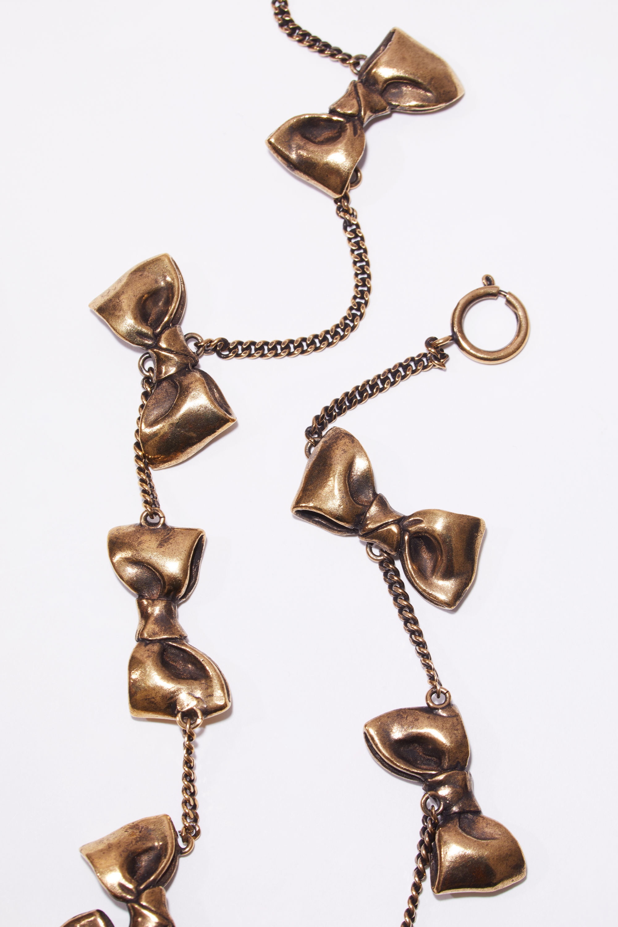 Multi bow necklace - Antique gold - 4