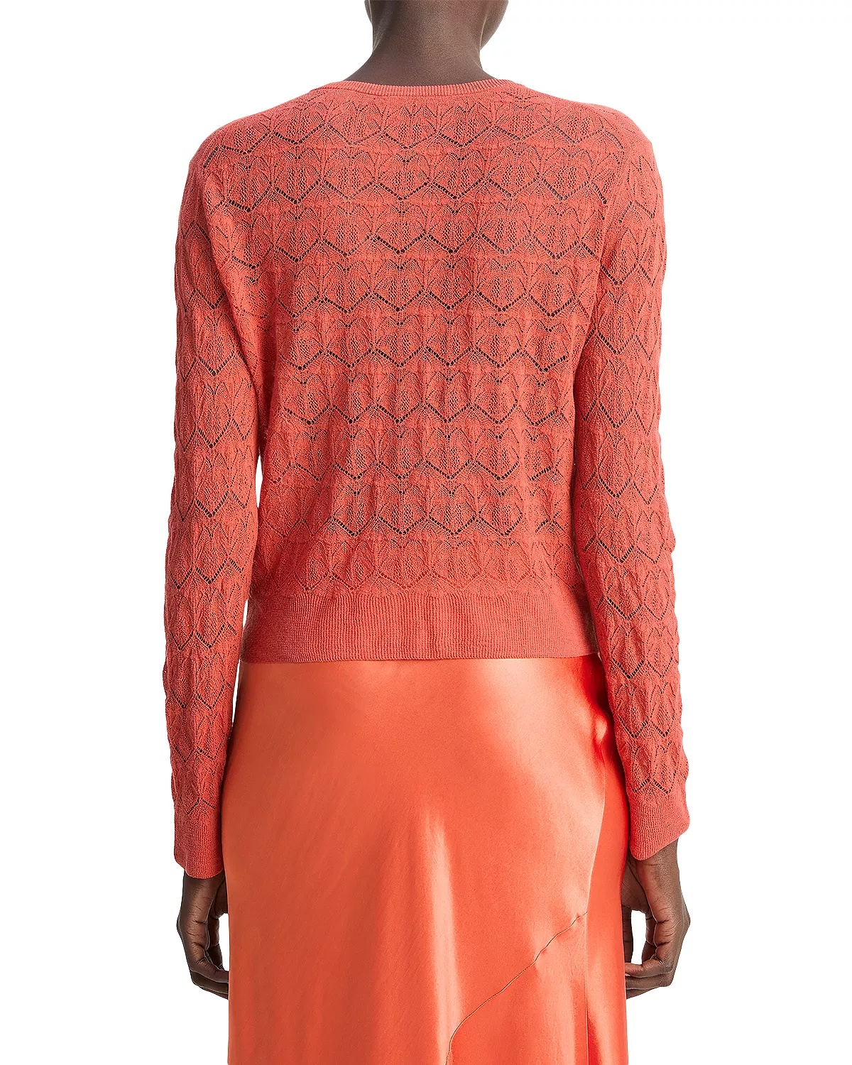 Lace Stitch Cardigan Sweater - 2