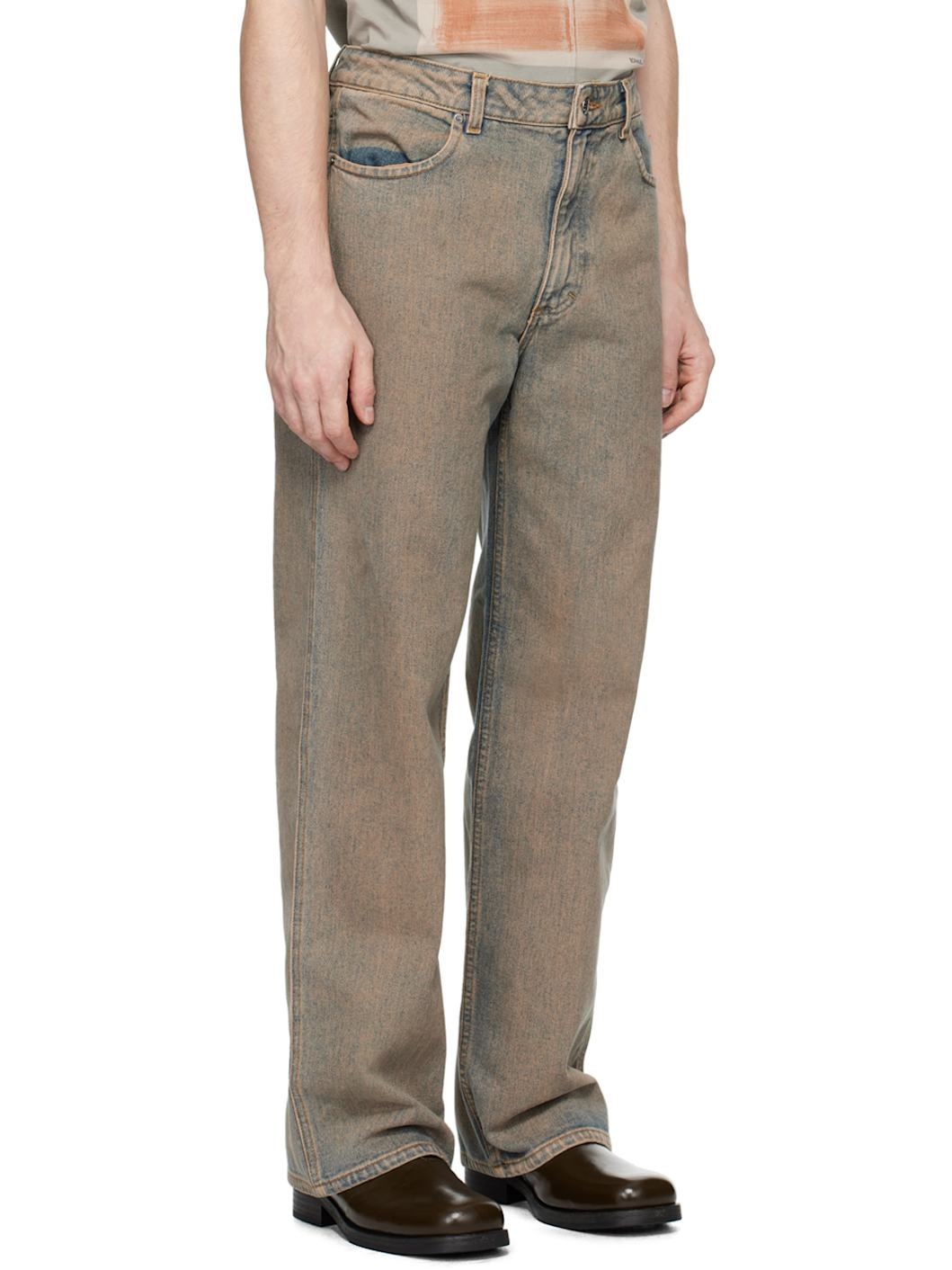 Blue Wide Leg Jeans - 2