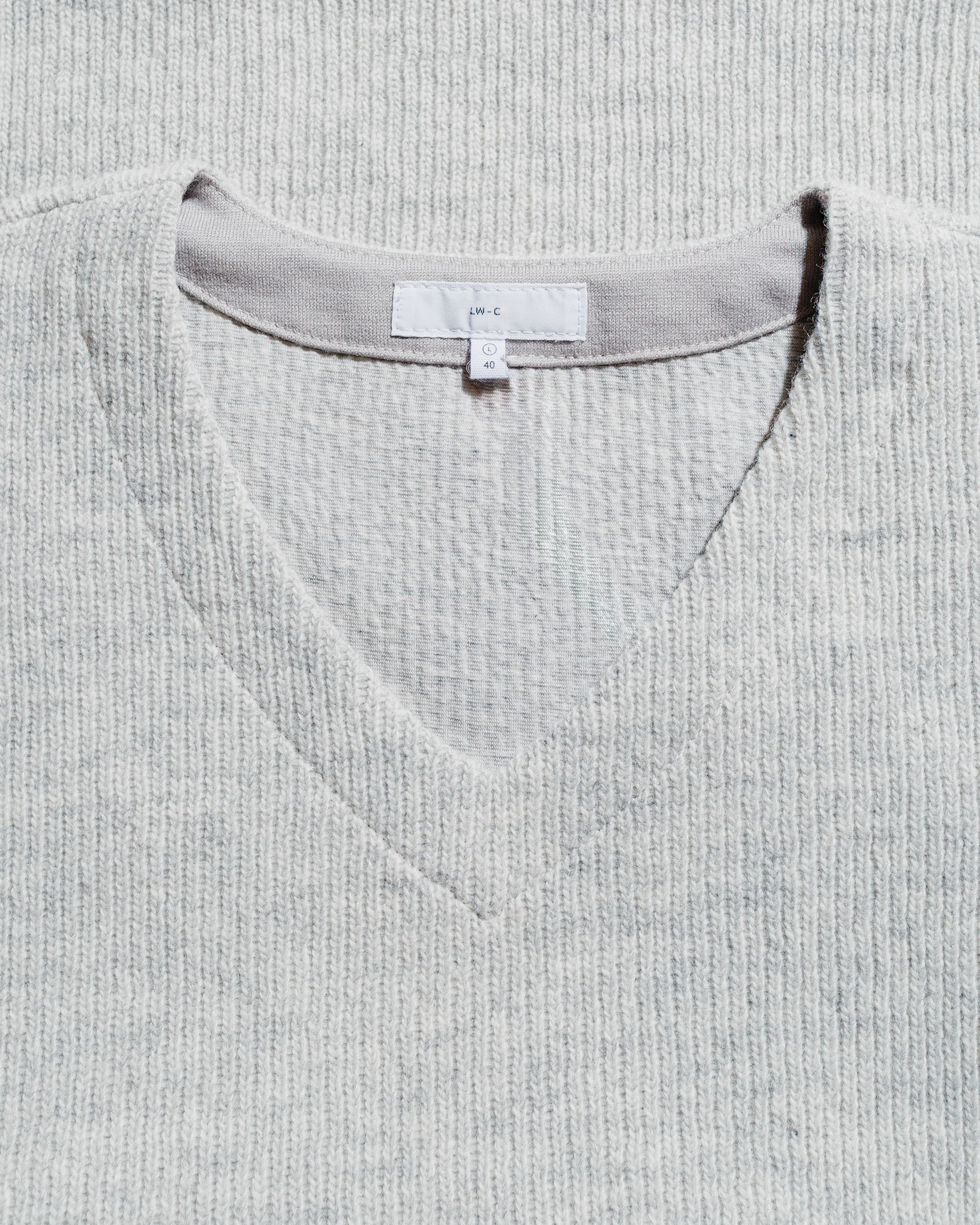 V Neck Snap Sweater Oat - 5