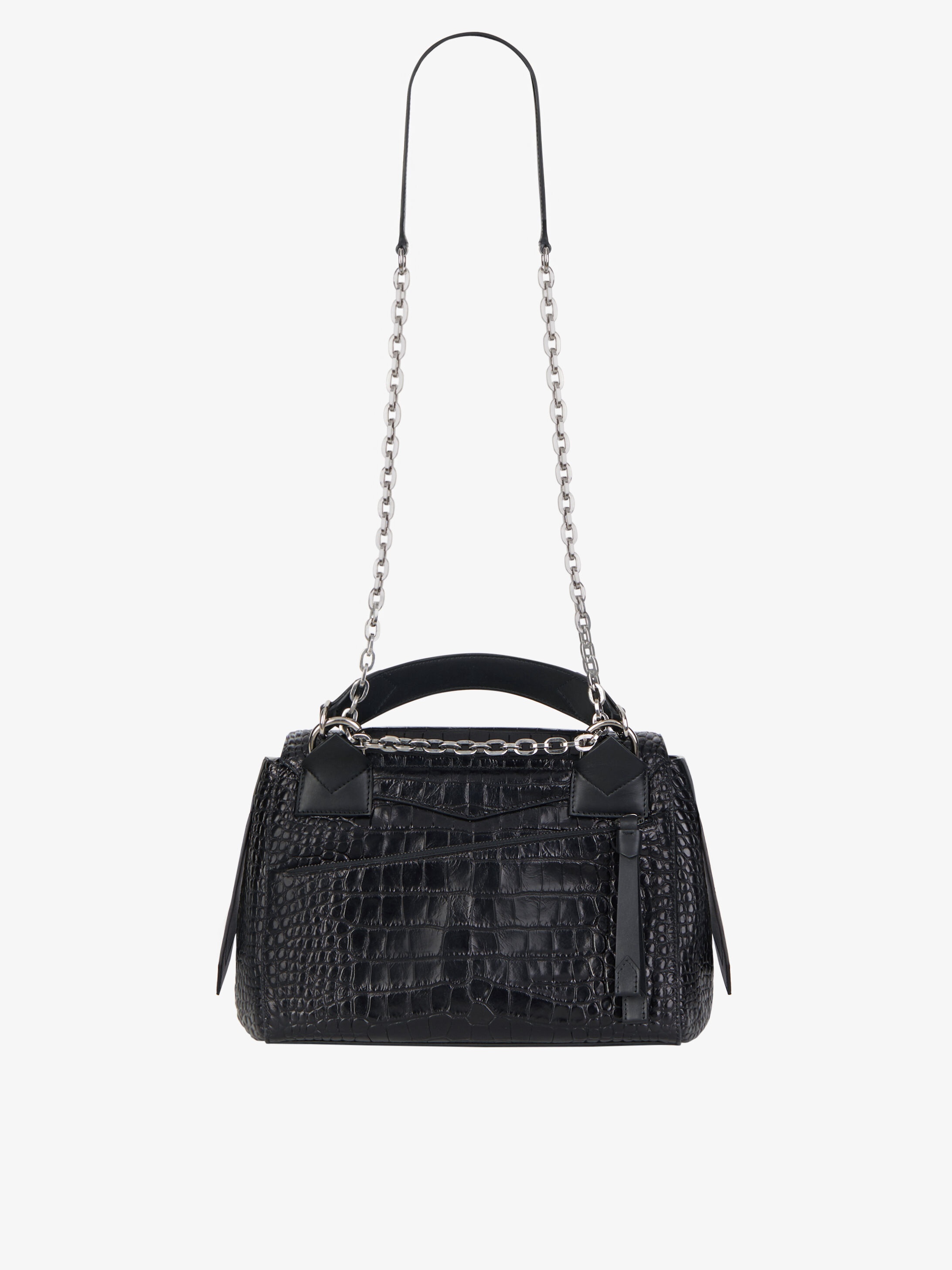 Medium ID bag in crocodile effect leather - 5