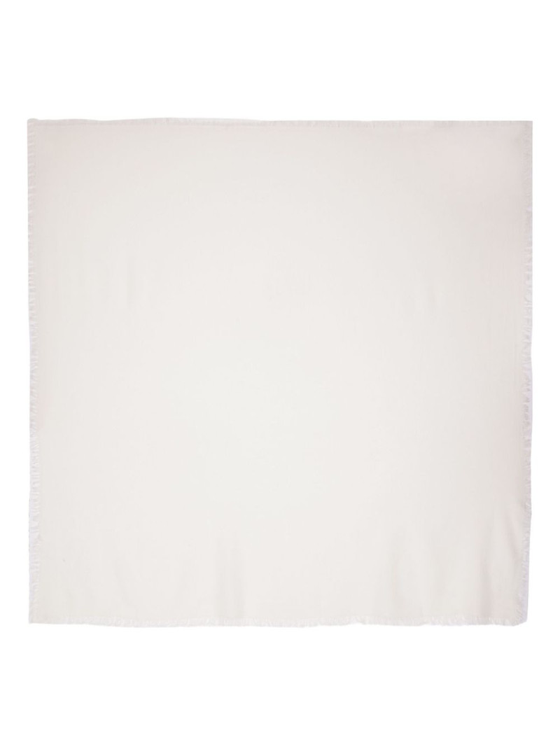 frayed-edge square-shape scarf 1