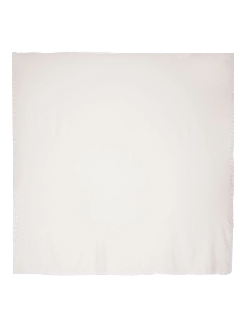 frayed-edge square-shape scarf - 1