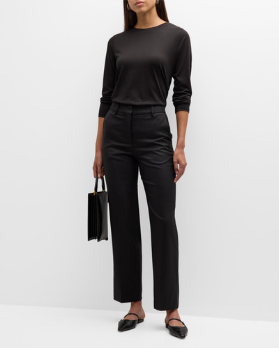 BY MALENE BIRGER Igda High-Rise Cropped Tapered Twill Pants outlook