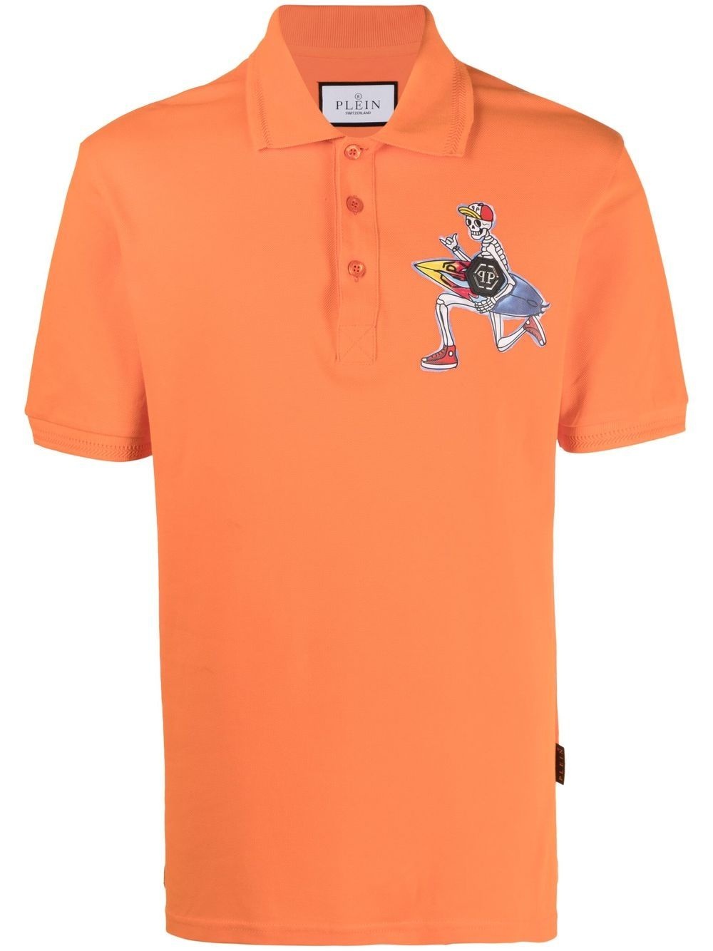 graphic-print polo shirt - 1