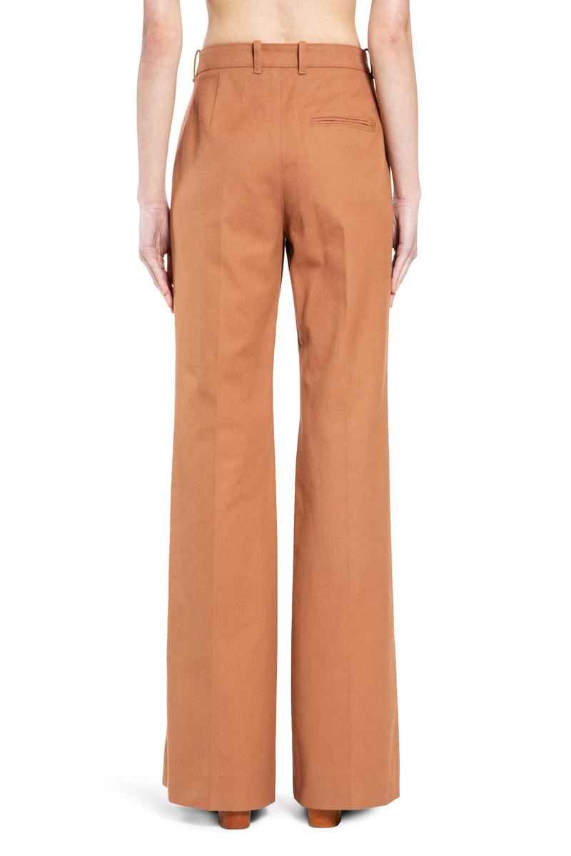 Chloé Flared Cotton Canvas Trousers outlook