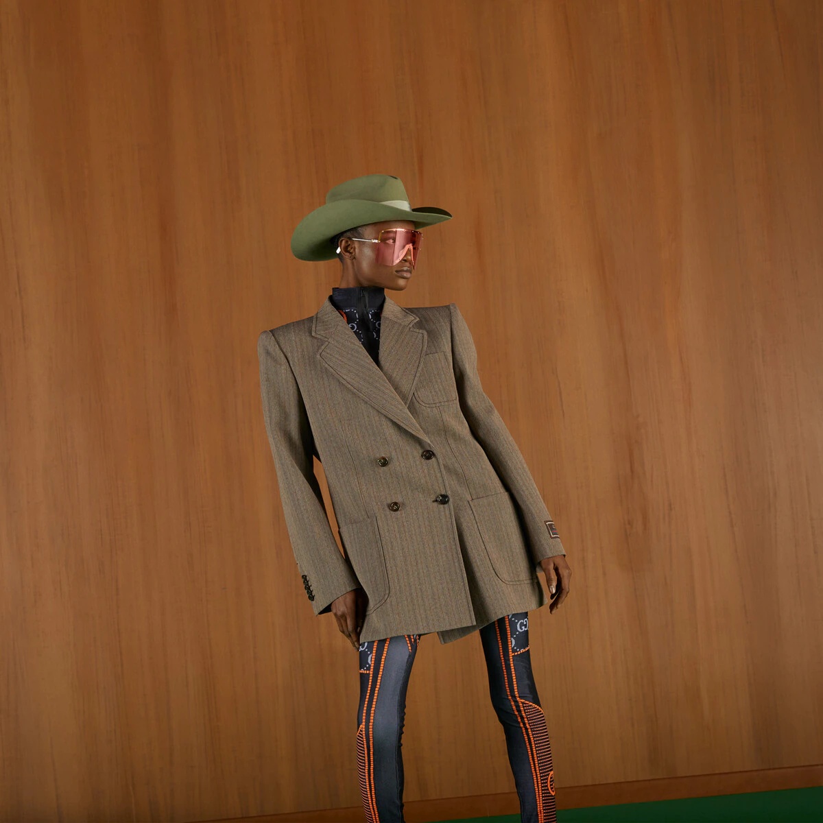 ジャケット GUCCI FW22 HERRINGBONE WOOL JACKET (703283 ZACZE2255) GUCCI Herringbone wool jacket | REVERSIBLE