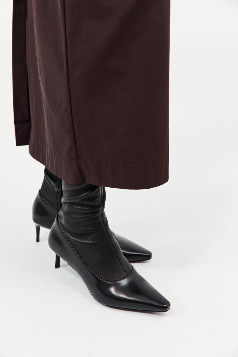Sock High Boot - Black - 6