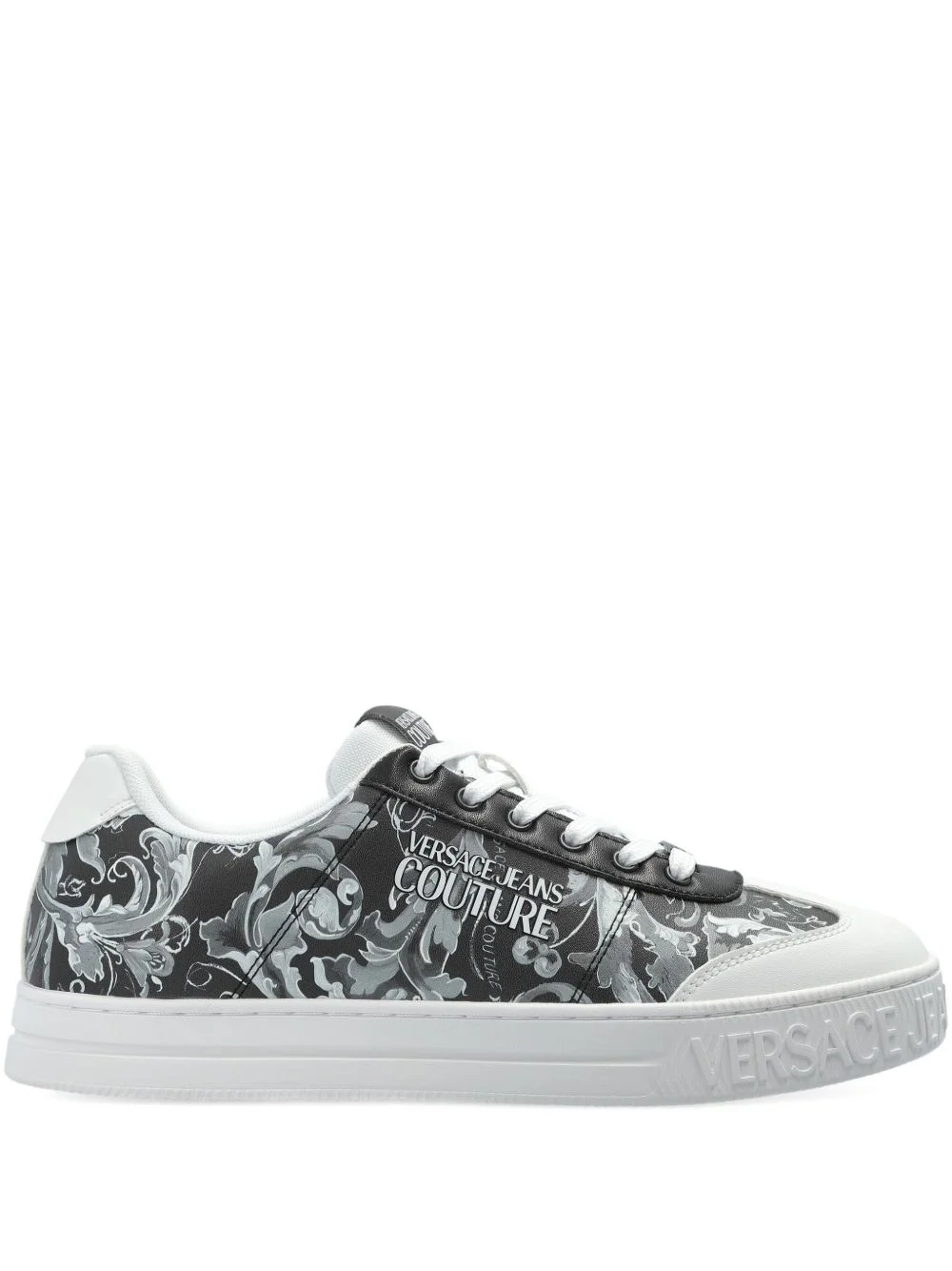 floral-print sneakers - 1