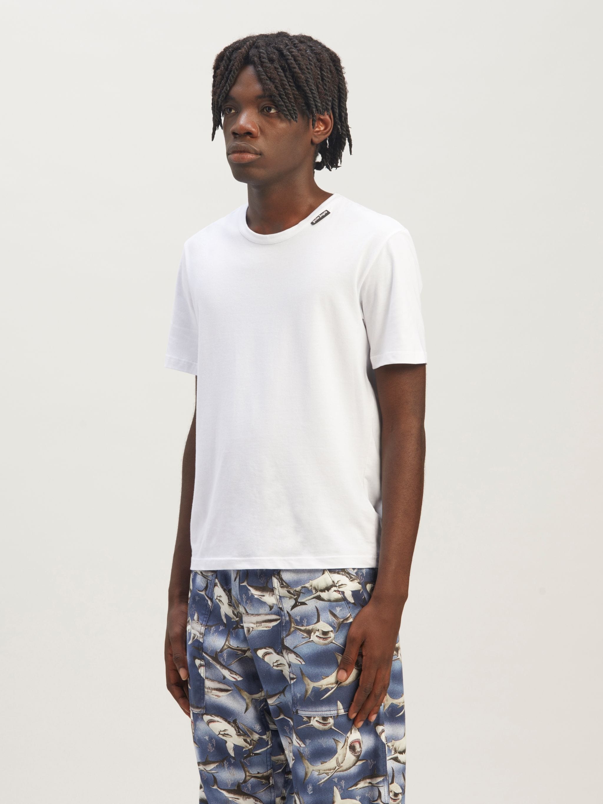 logo-tag round-neck T-shirt - 4