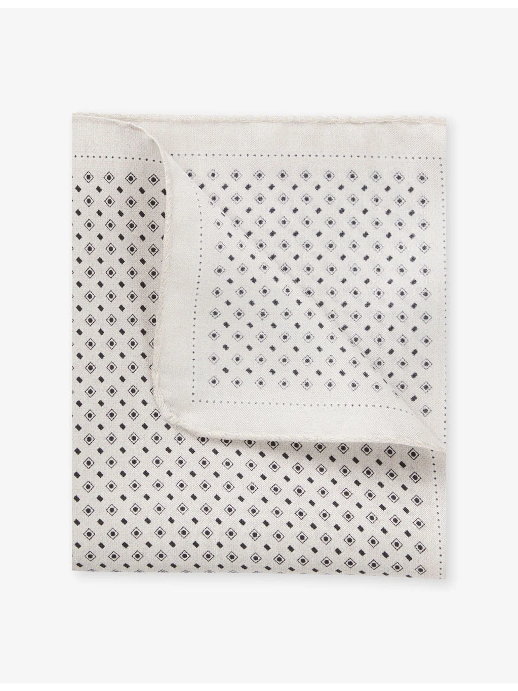 Patterned Silk Pocket Square - 1