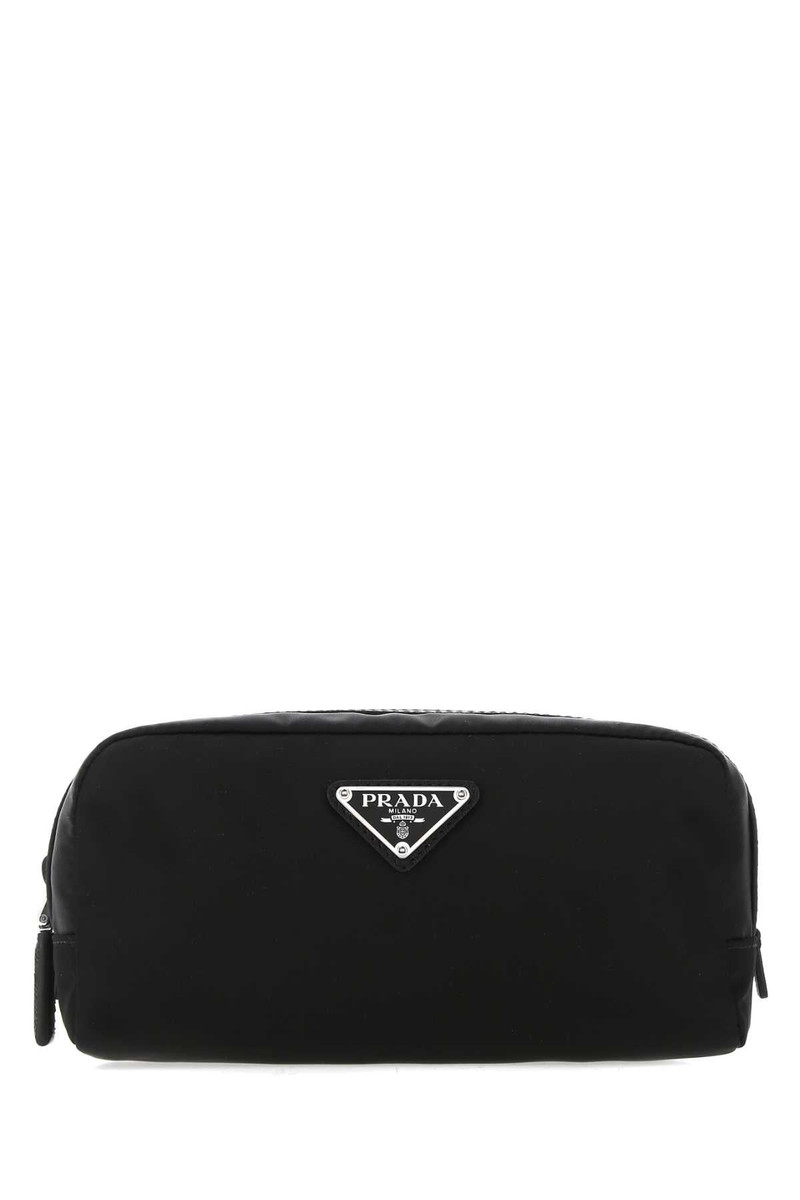 Prada Men Black Re-Nylon Beauty Case - 1