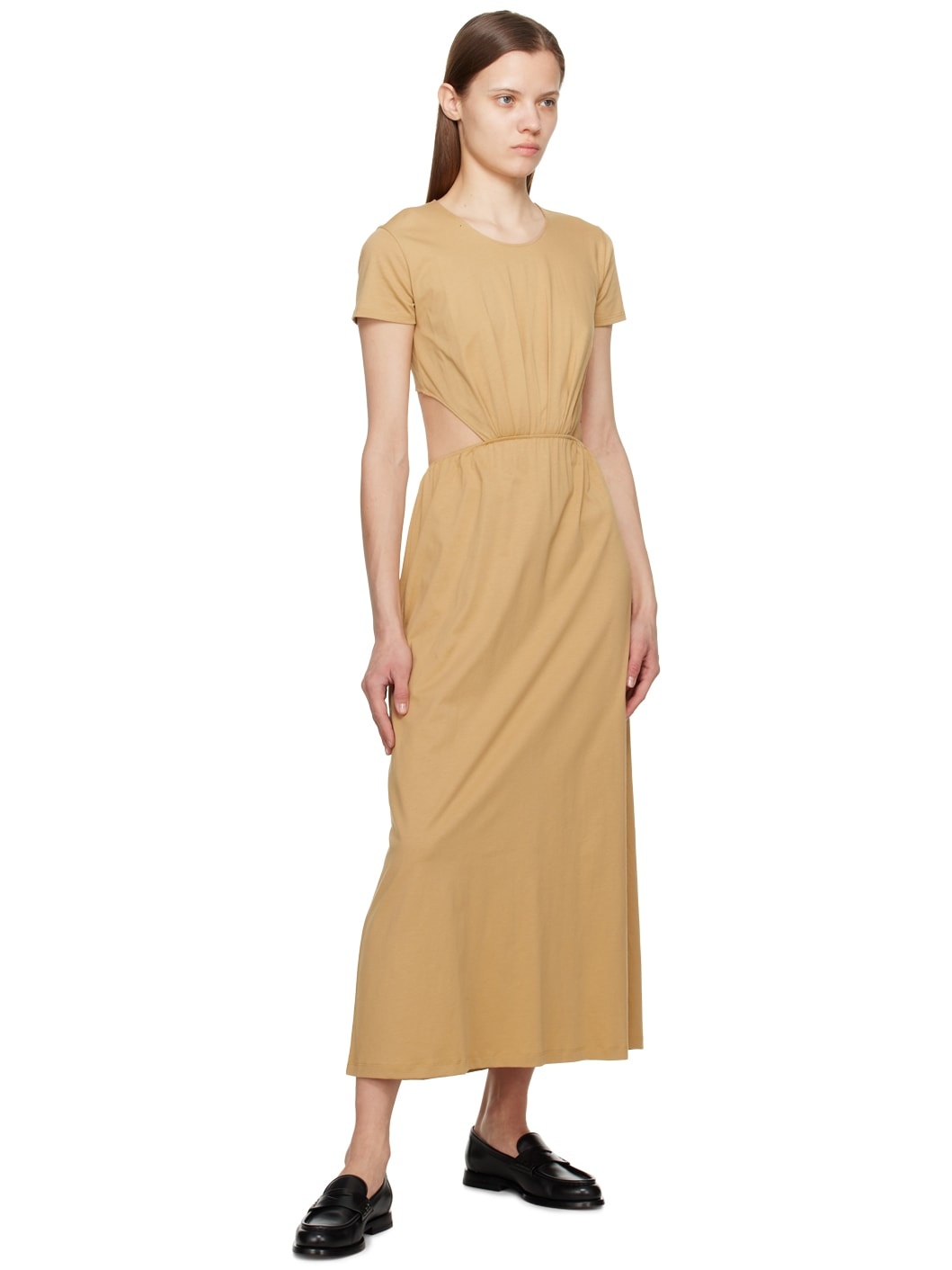 Beige Seram Midi Dress - 4