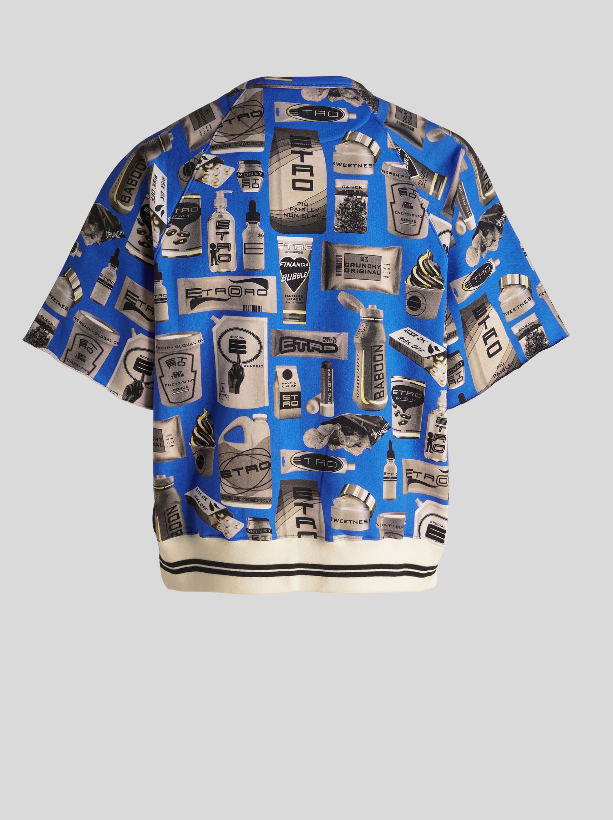 PRINTED SHORT-SLEEVED SWEATSHIRT - 5