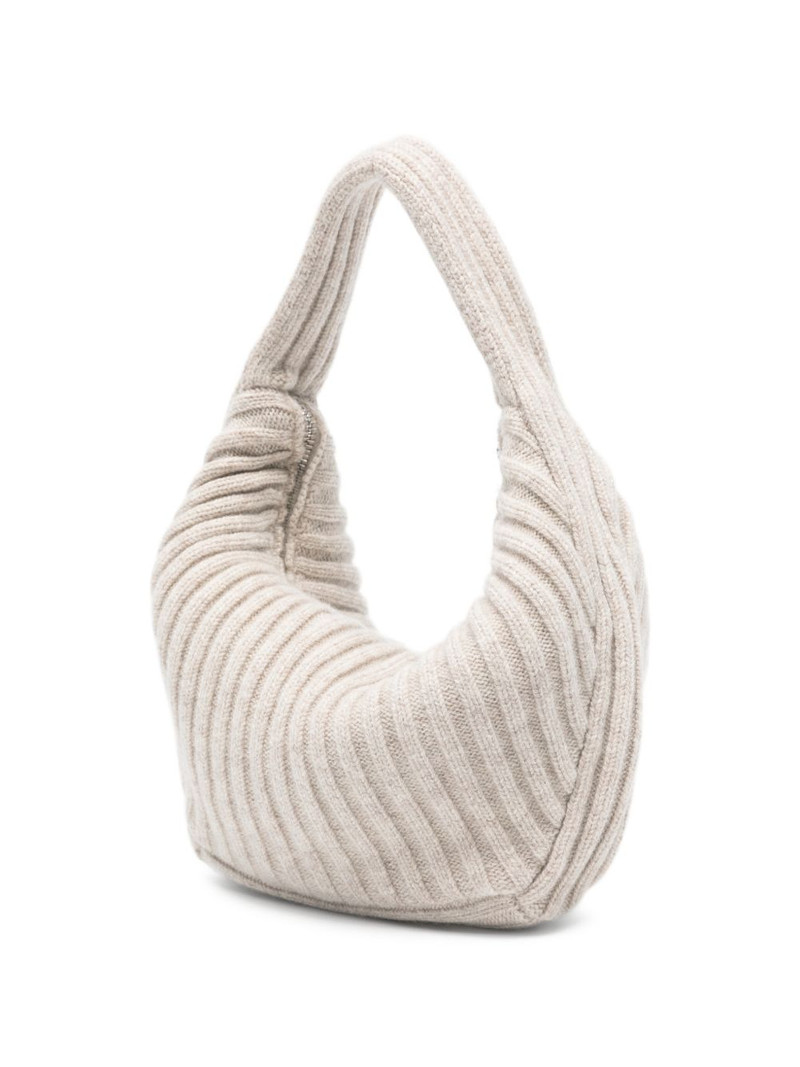 ribbed zip tote bag 3