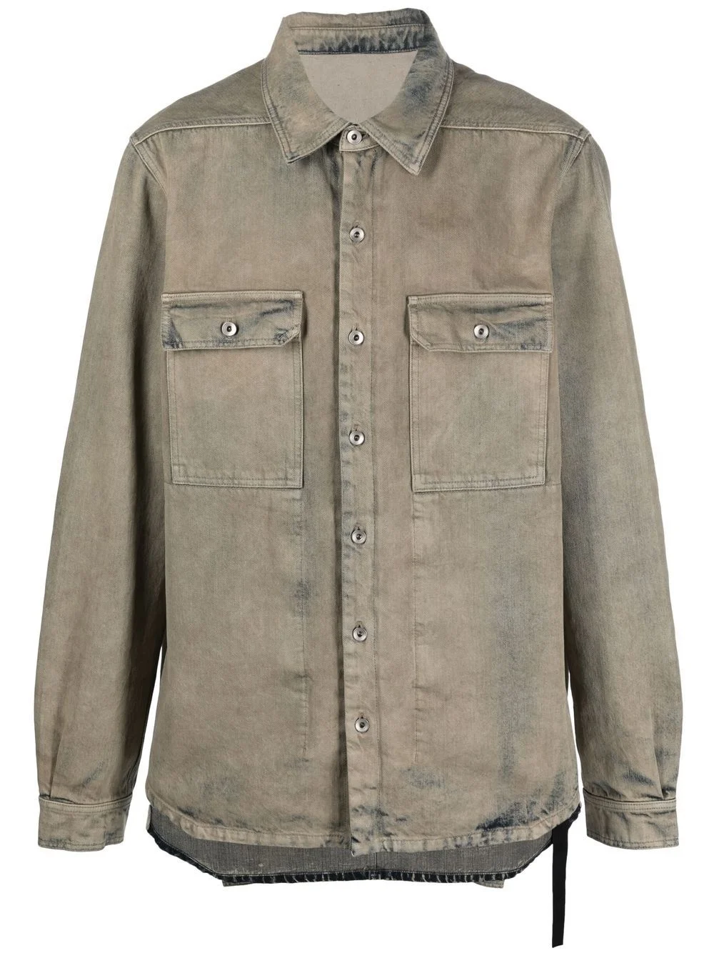 stonewashed denim shirt - 1