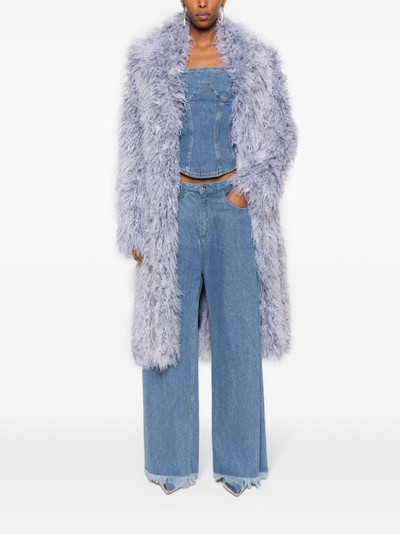 OTTOLINGER Furry faux-fur midi coat outlook