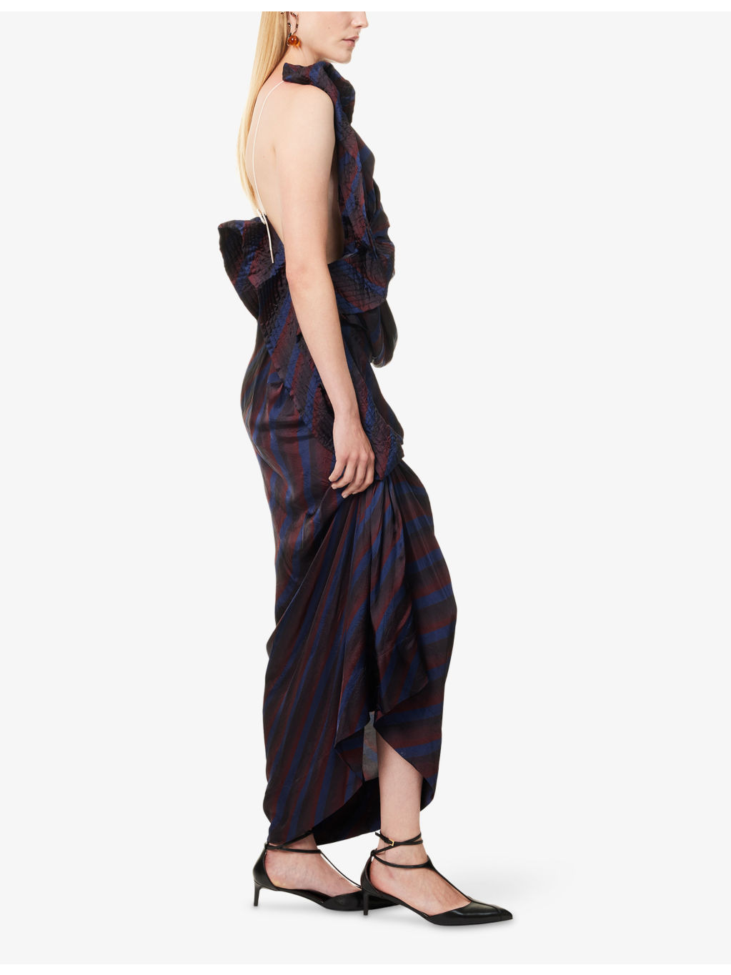 Dolla Asymmetric Woven Midi Dress - 3