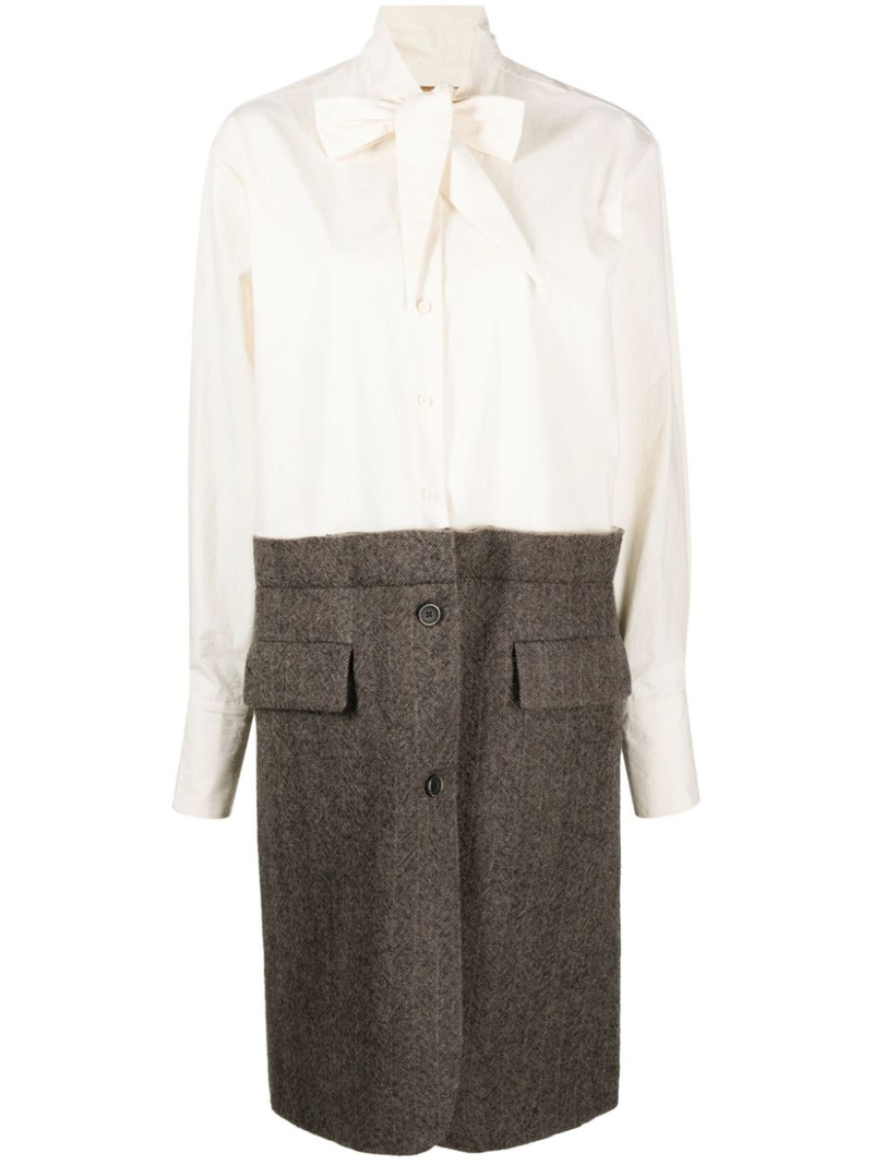 long-sleeve shirt midi dress 1