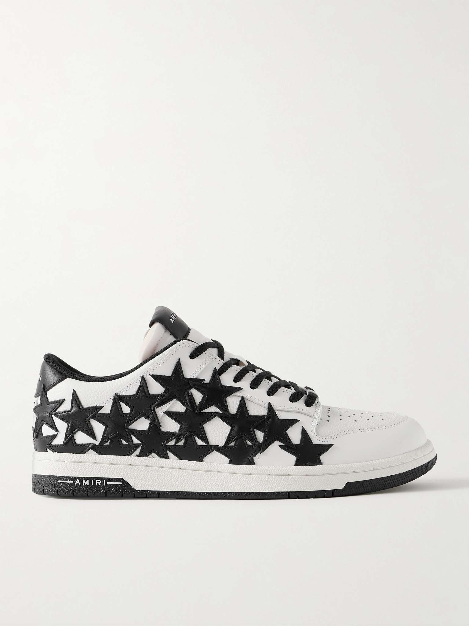 Stars Low Appliquéd Leather Sneakers - 1