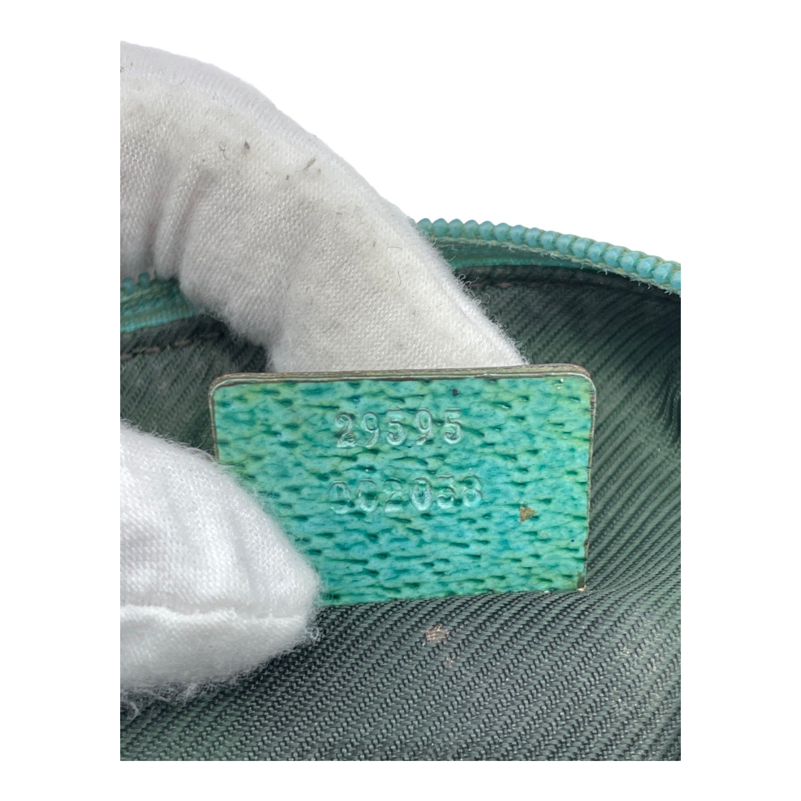 Gucci Zip Pouch - GG Canvas Turquoise - 9