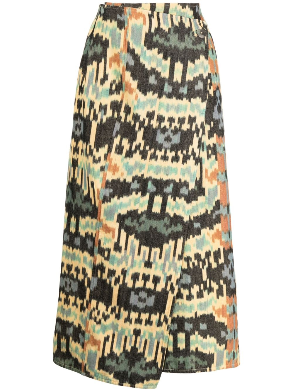 Navi printed cotton skirt - 1