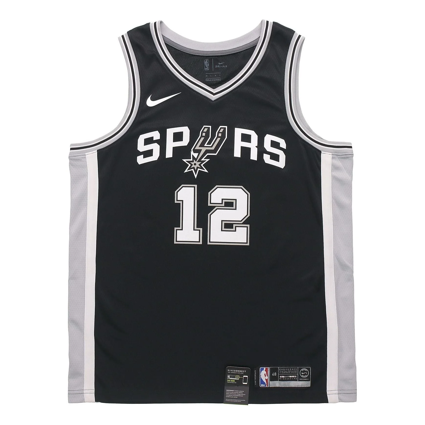 Nike NBA Jersey Basketball Jersey/Vest SW Fan Edition Aldridge Spurs No. 12 Team limited Black 86450 - 1