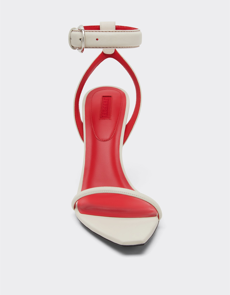 Nappa leather heeled sandals 3