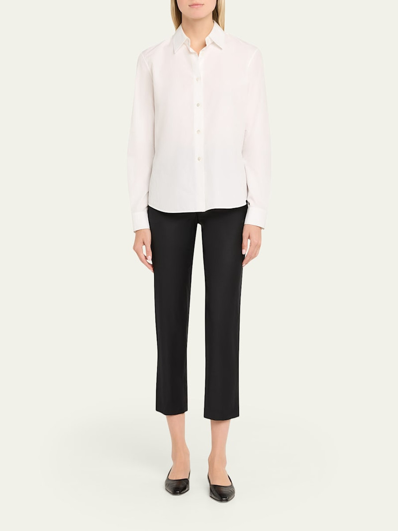 ANNA QUAN Juliette Slim-Straight Crop Pants outlook