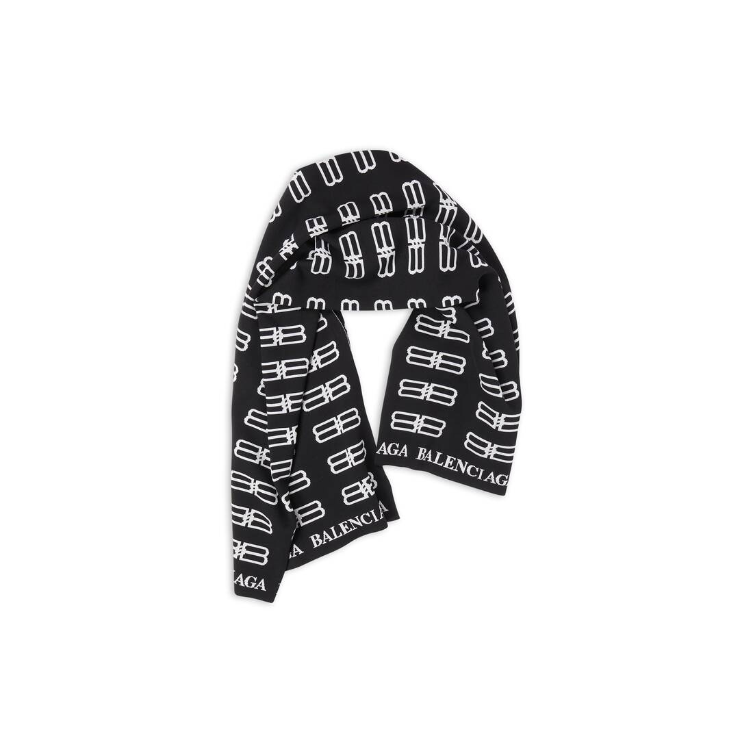 Men's Bb Icon Blanket Scarf in Black - 3