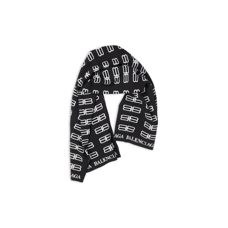 Men's Bb Icon Blanket Scarf in Black 3